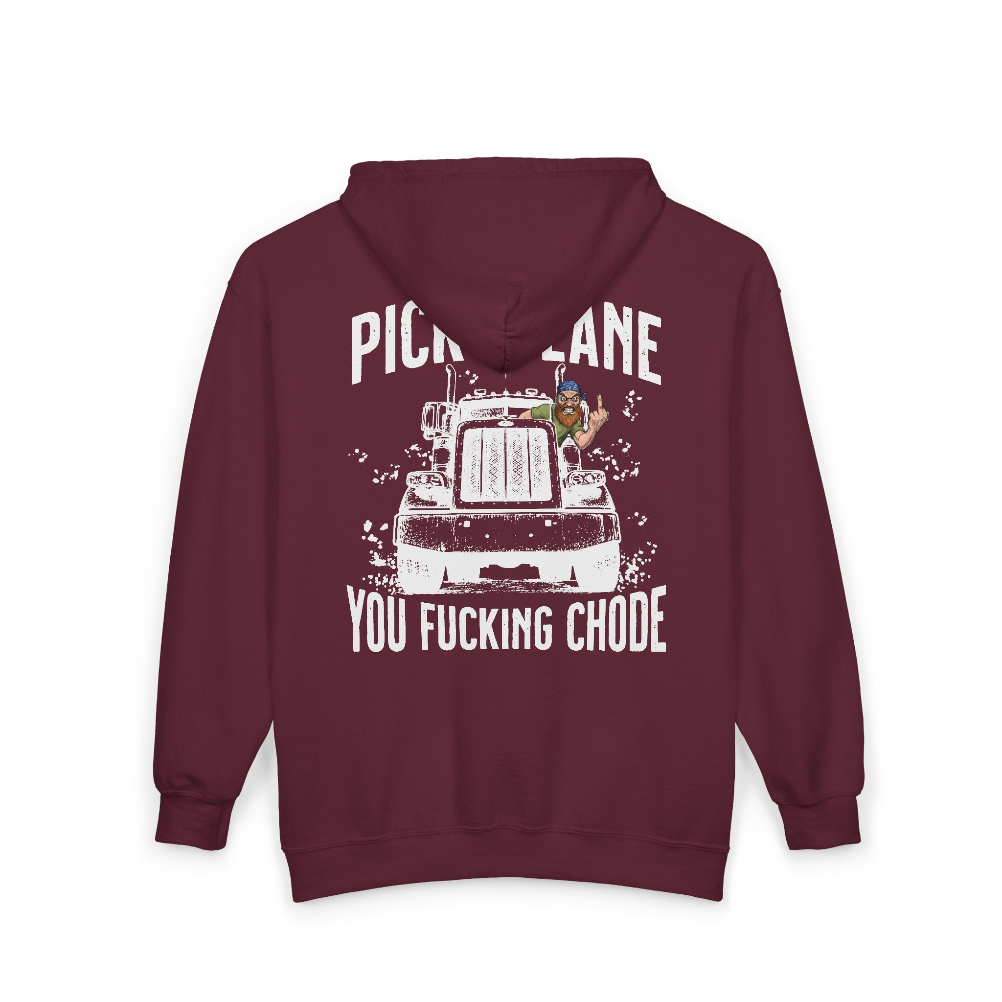 Pick a lane you chode (Men's) - Zip hoodie