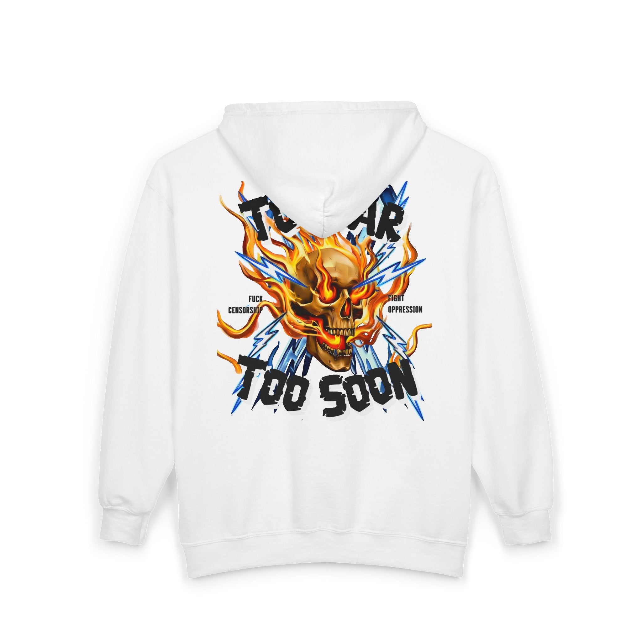 Too Far Too Soon Shocking Skull - Zip hoodie