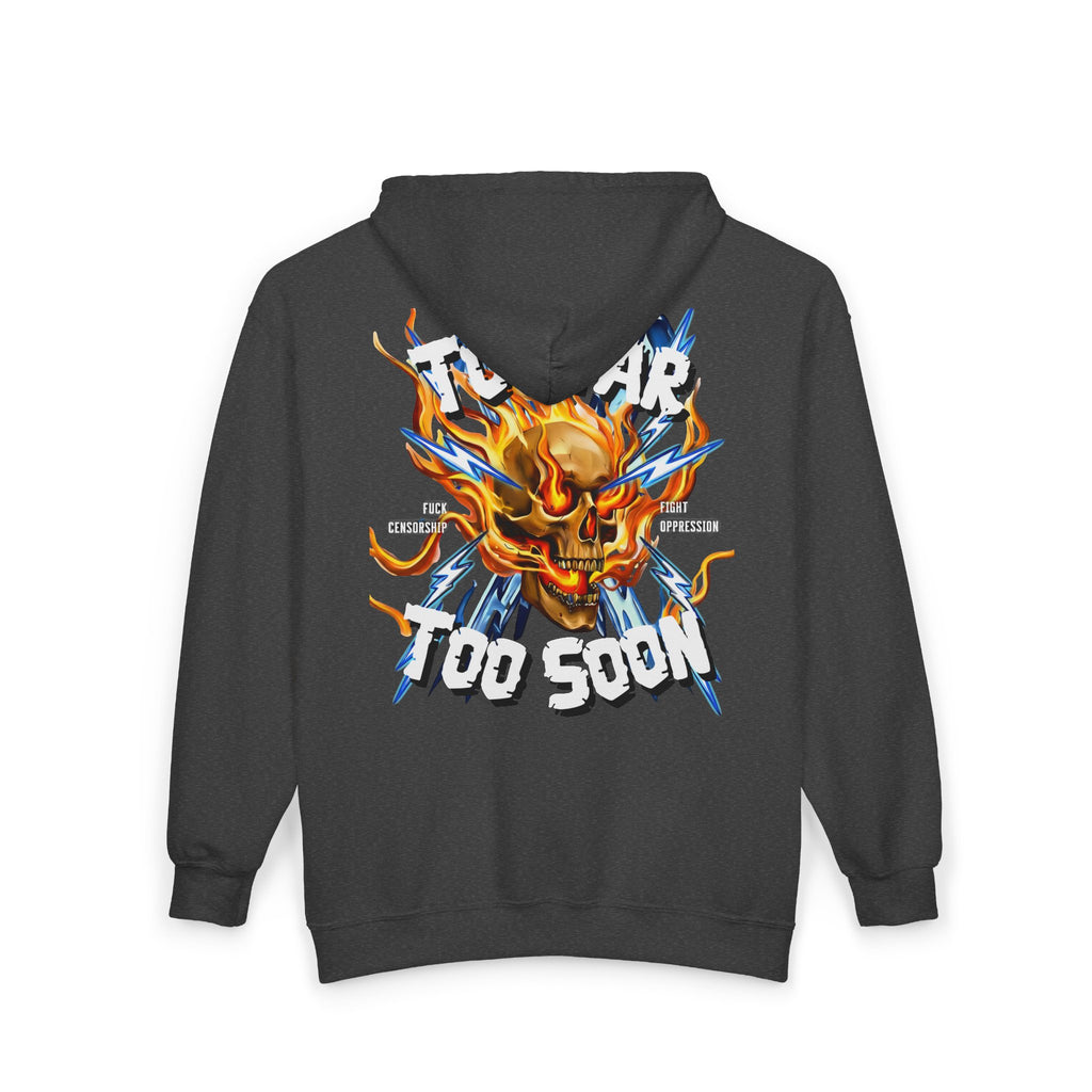Too Far Too Soon Shocking Skull - Zip hoodie
