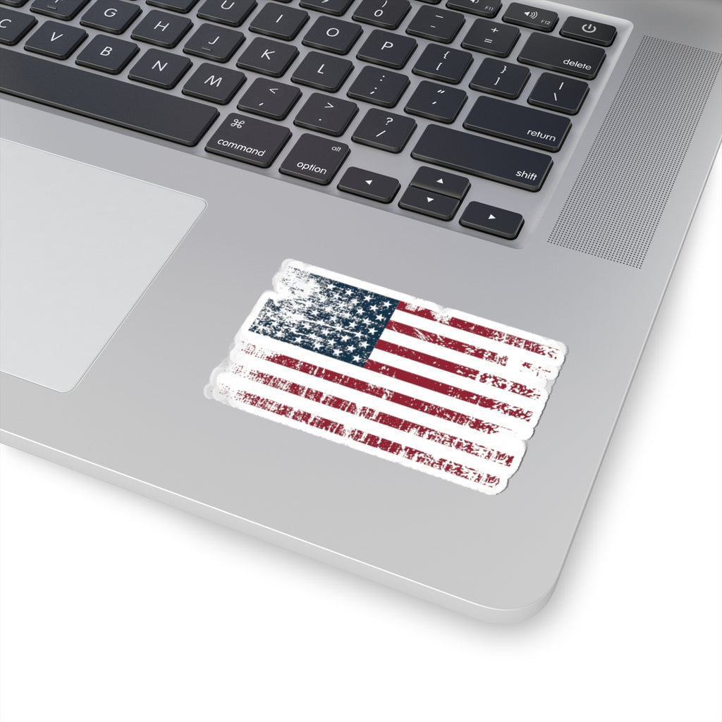 Worn American Flag - Sticker