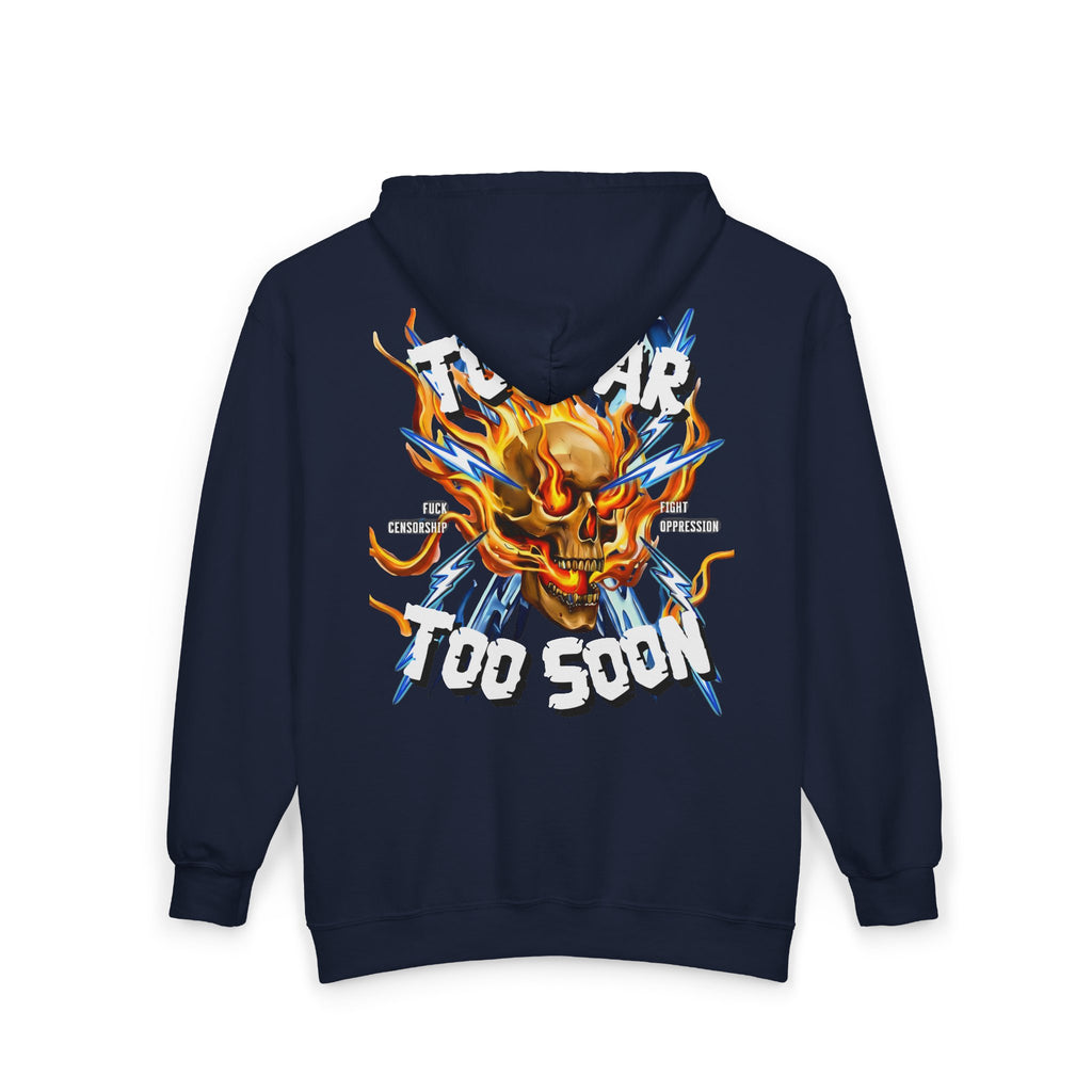 Too Far Too Soon Shocking Skull - Zip hoodie