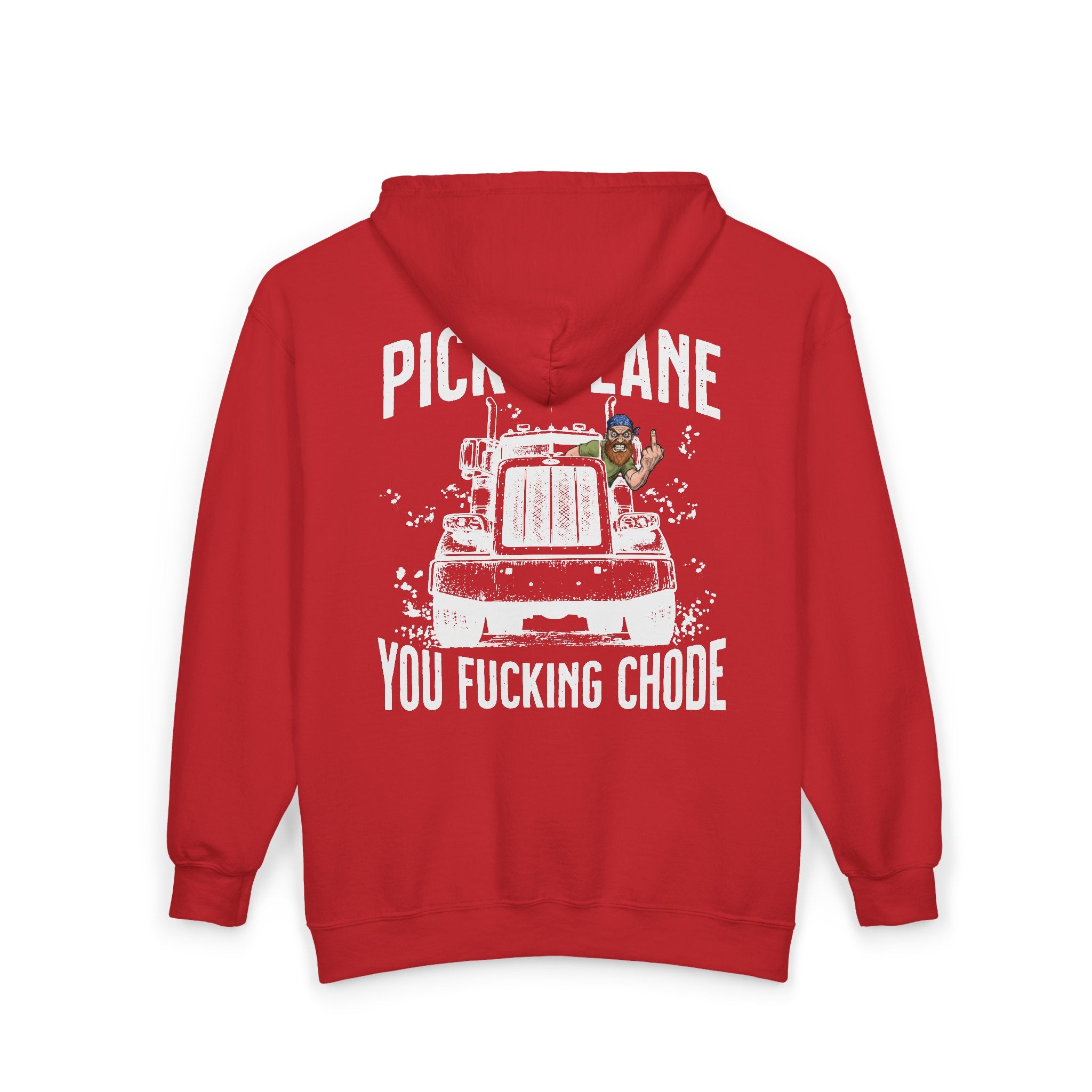 Pick a lane you chode (Men's) - Zip hoodie