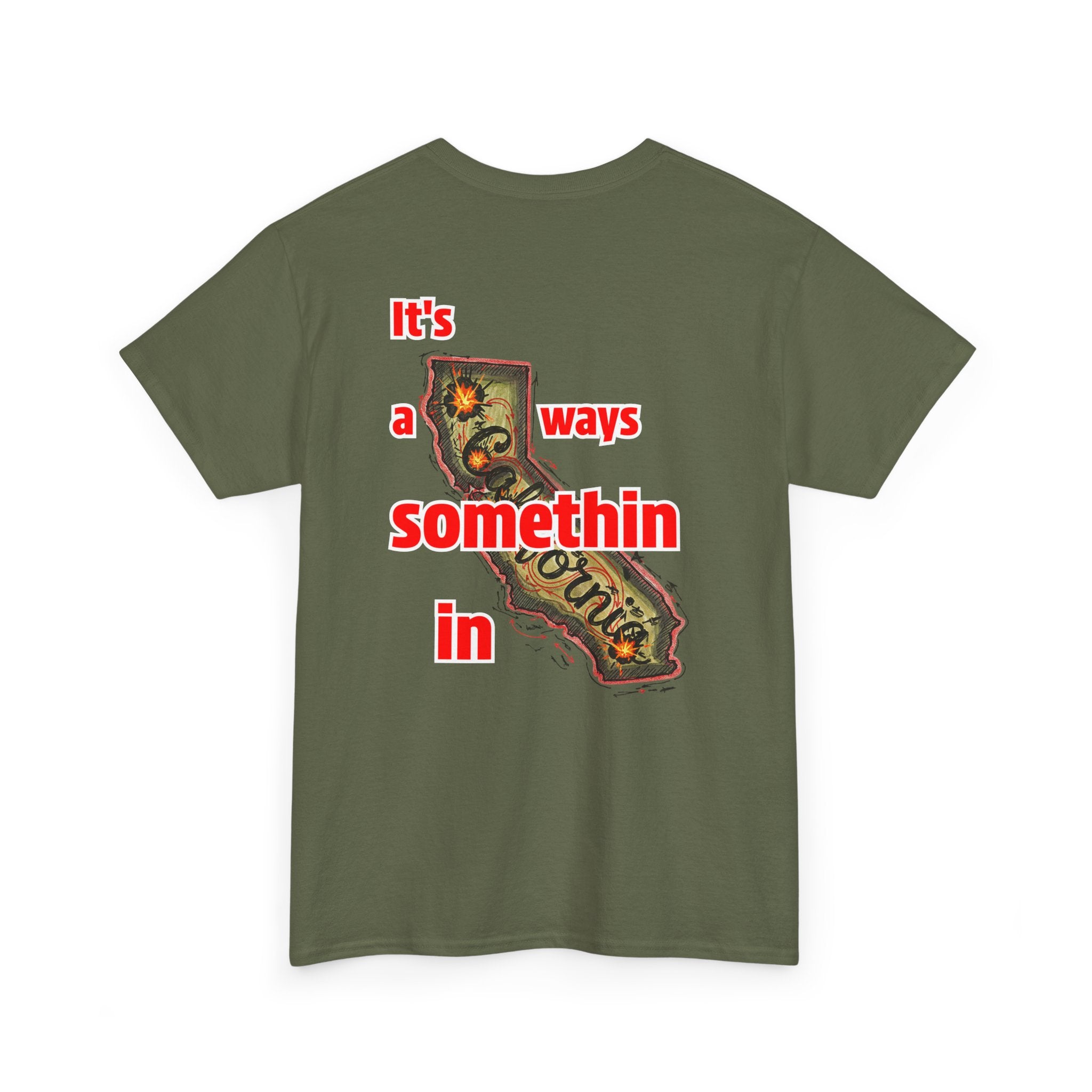 Crazy California T-shirt (Novelty / Tilted)