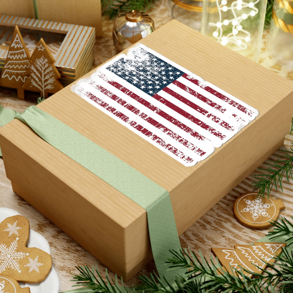 Worn American Flag - Sticker