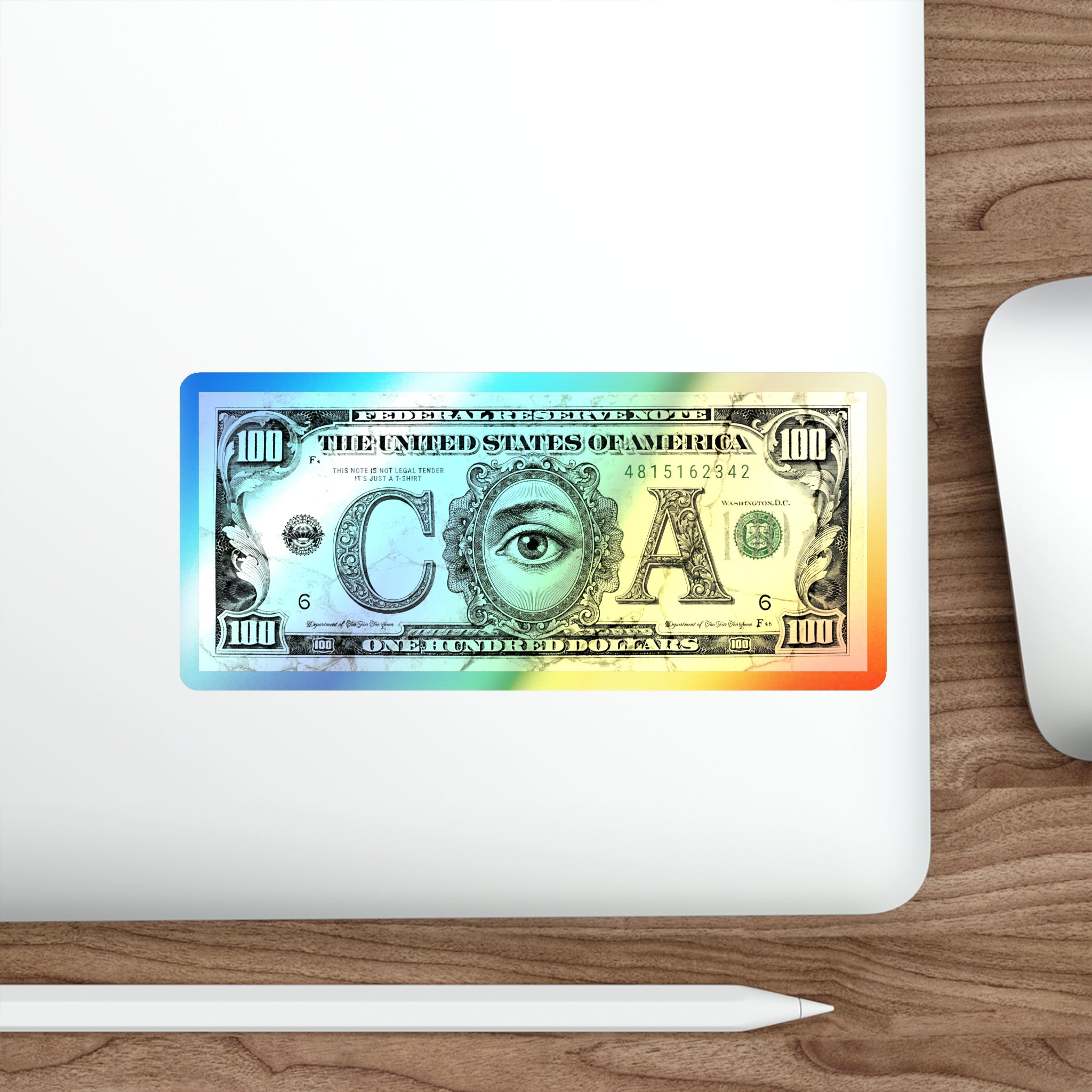 CIA Money Conspiracy - Holographic Sticker