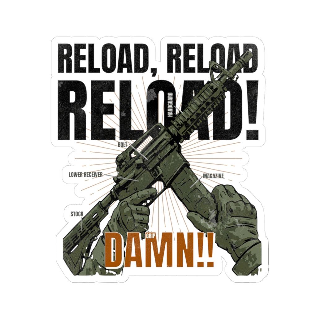 The "Reload Panic" sticker | Funny FPS Gaming Gear - FVGF