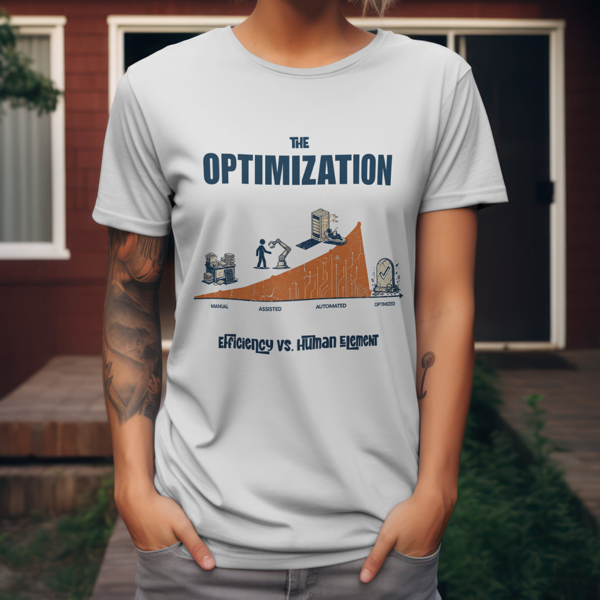 AI vs Humans - AI Idiots - T-shirt