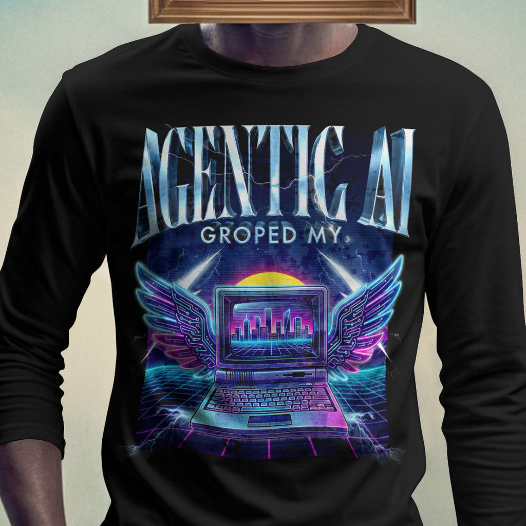 AI Groped My Laptop - AI Idiots - T-shirt