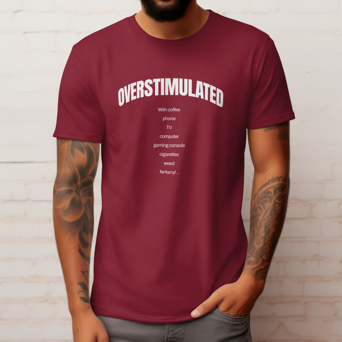 Overstimulated with coffee and everything! - T-shirt