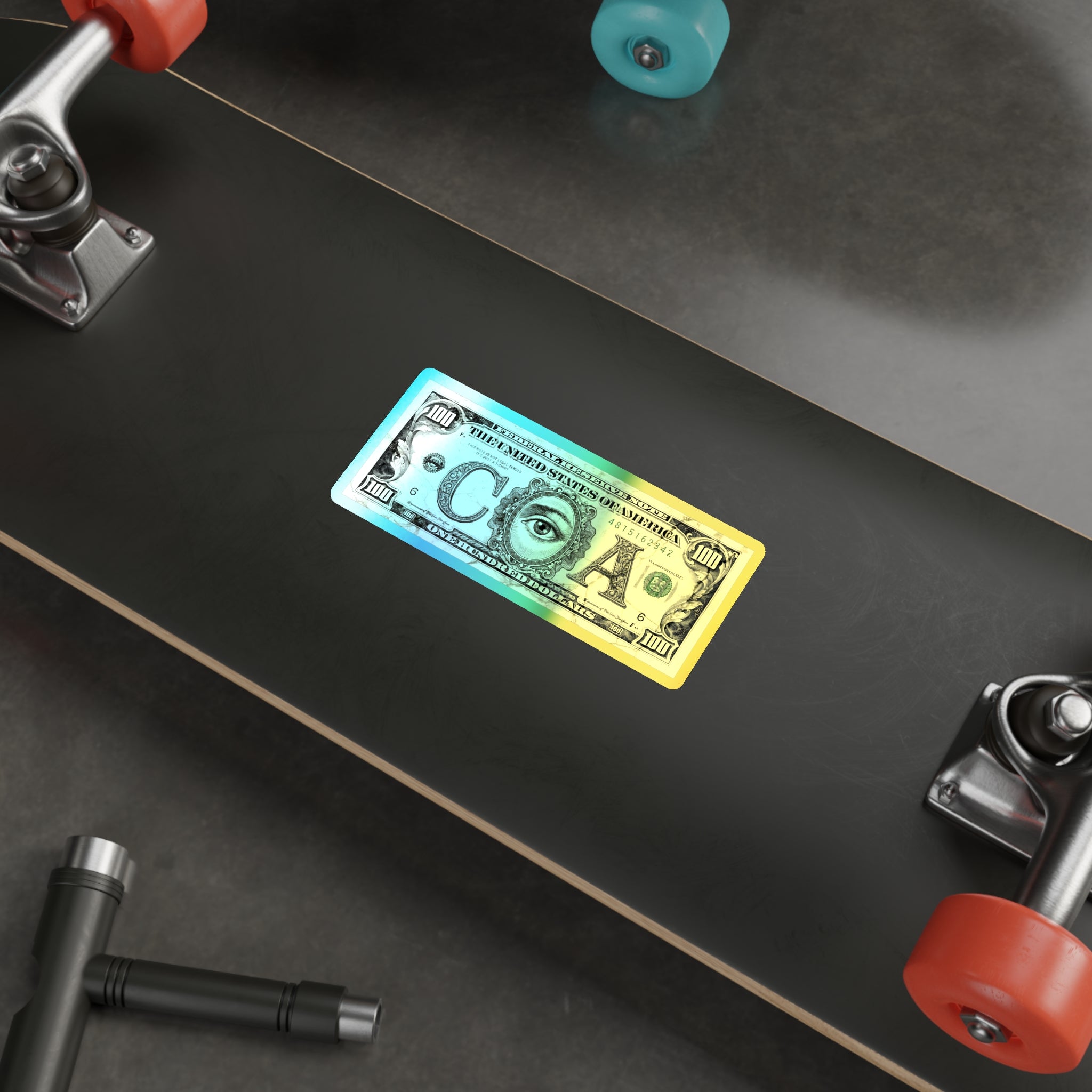 CIA Money Conspiracy - Holographic Sticker