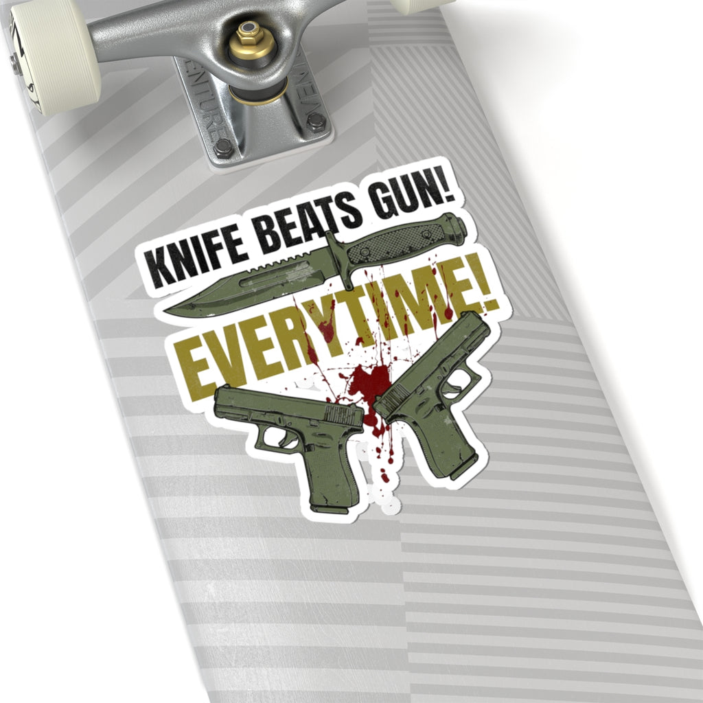 The "Panic Knife" Logic Sticker | Funny FPS Gaming Meme - FVGF