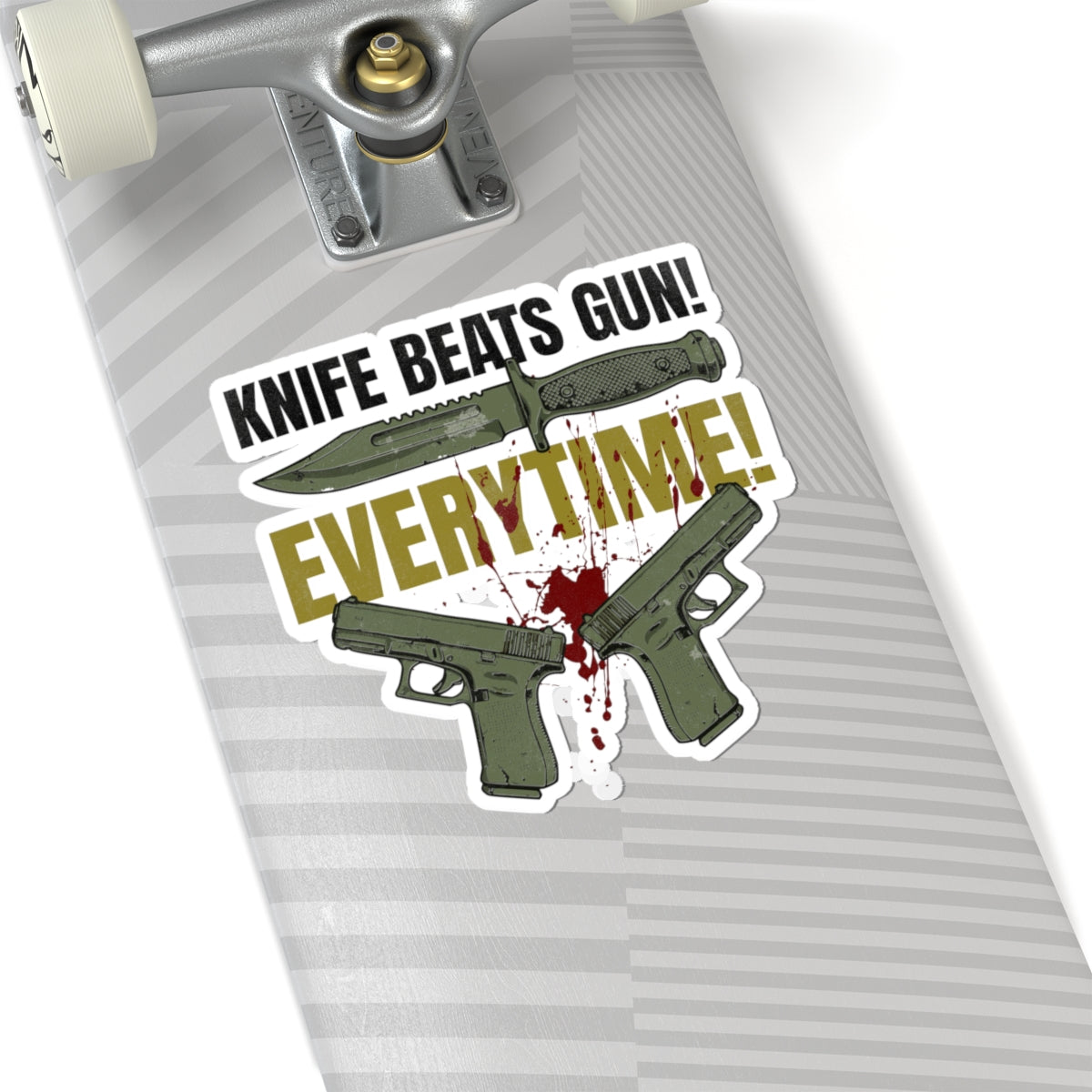 The "Panic Knife" Logic Sticker | Funny FPS Gaming Meme - FVGF