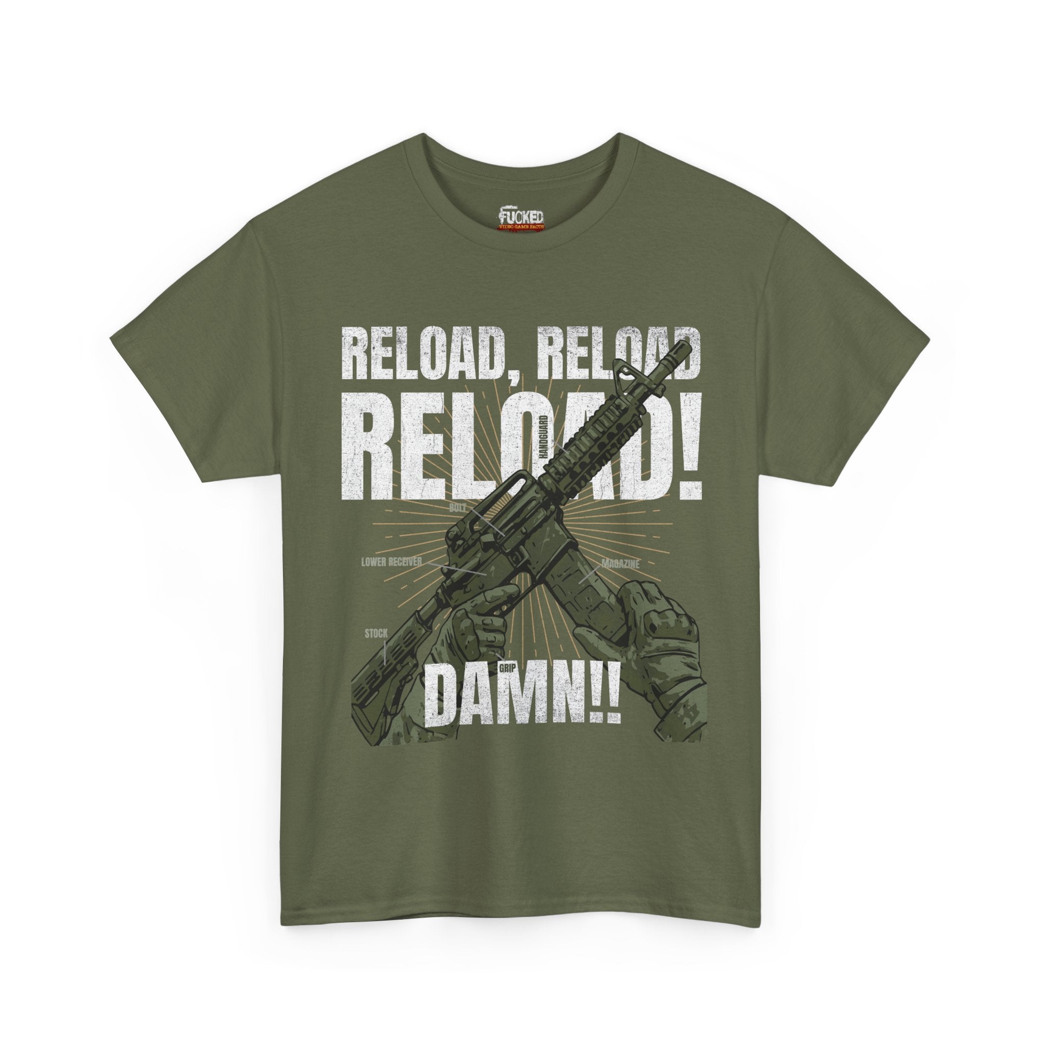 The "Reload Panic" T-Shirt | Funny FPS Gaming Tee - FVGF