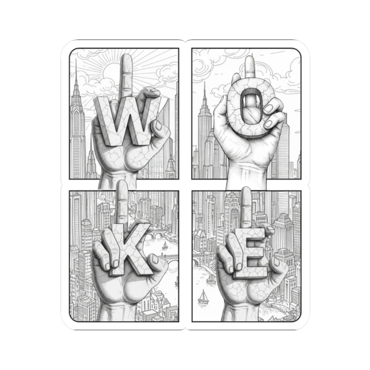 F*uck Woke (Novelty / Metro) - Sticker