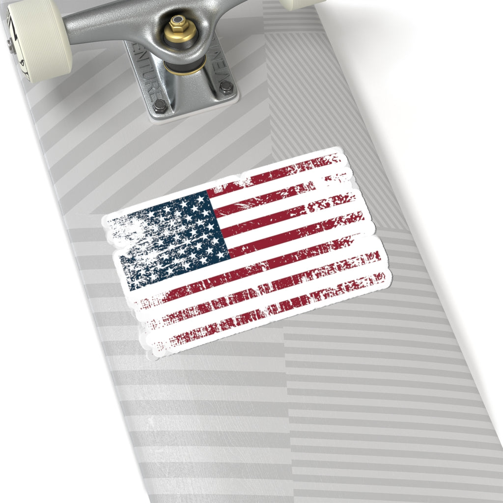 Worn American Flag - Sticker