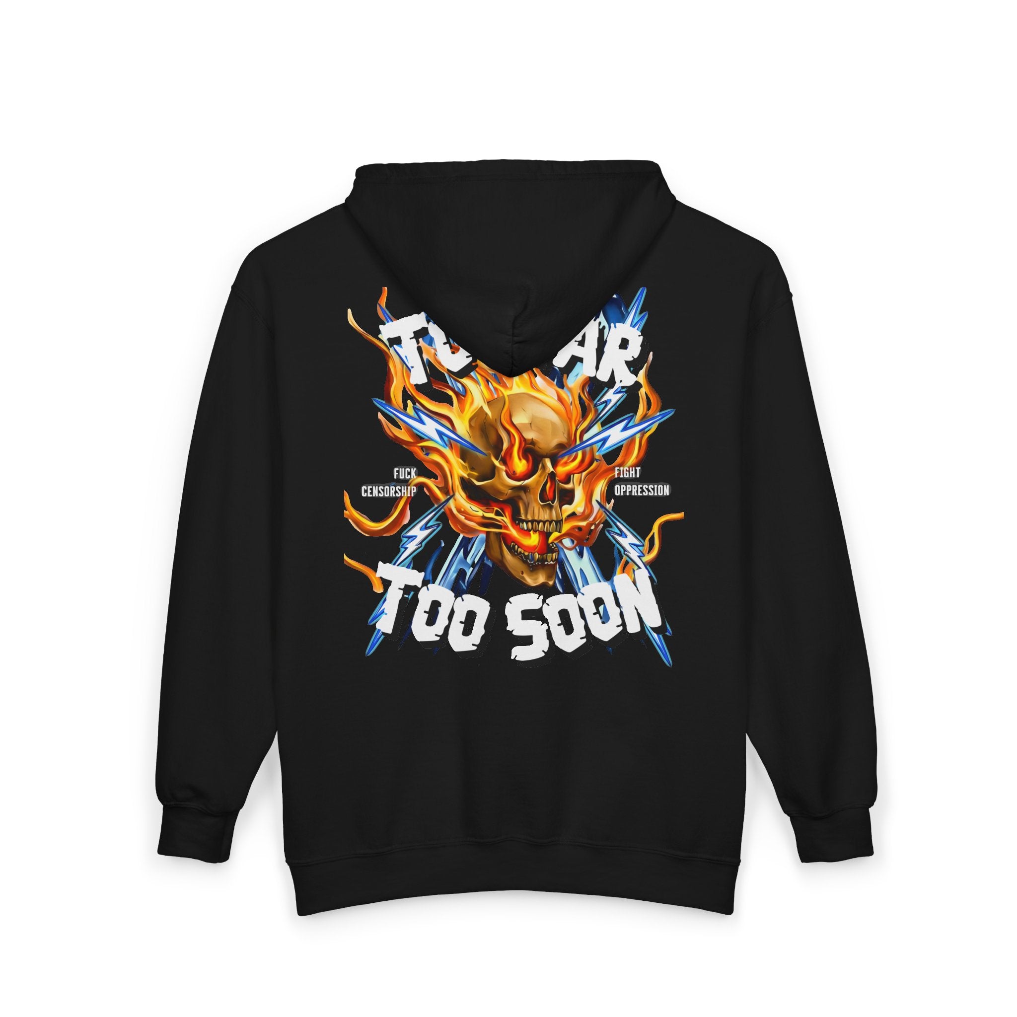 Too Far Too Soon Shocking Skull - Zip hoodie