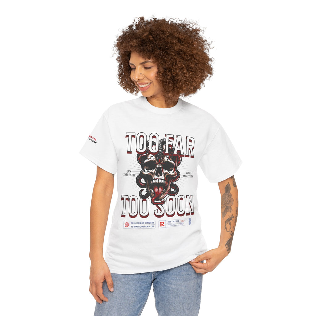 Too Far Too Soon Logo Skull Snakes - T-shirt